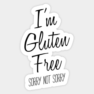 I'm Gluten Free shirt Sticker